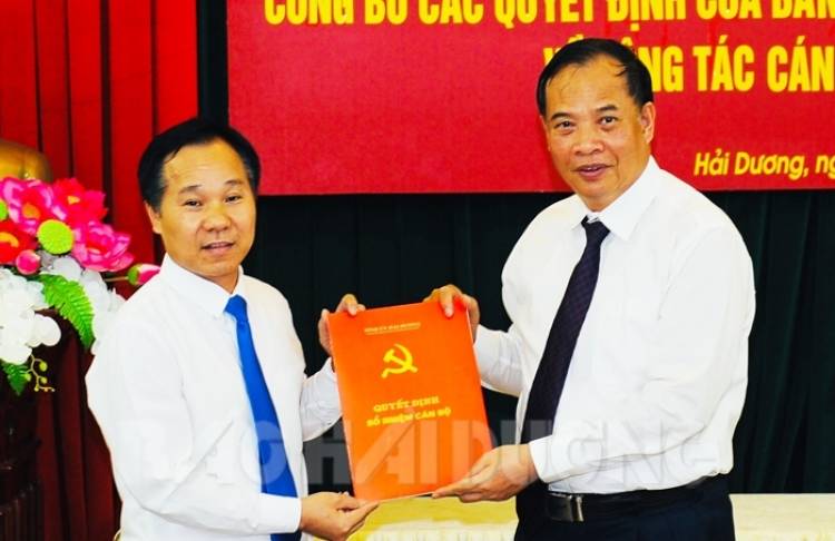 Ban Tổ chức Tỉnh ủy có Phó Trưởng ban mới